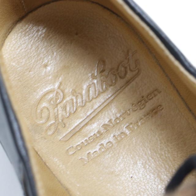 Paraboot パラブーツ ブラック 黒 サイズ:UK4(23.5cm) / ミカエル グリフ2 チロリアンシューズ / MICHAEL GRIFF ？ / ラバーソール ハラコ ファー リスレザー / フランス製 / ブランド 靴【レディース】【中古】【K4460】