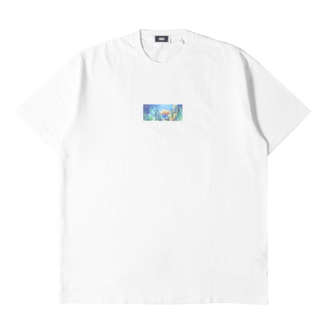KITH NYC キス ニューヨークシティー Tシャツ サイズ:S / 21SS 熱帯魚 BOXロゴ クルーネック Tシャツ (Fish Tank Classic Logo Tee) / ホワイト 白 / トップス カットソー 半袖【メンズ】【K4466】