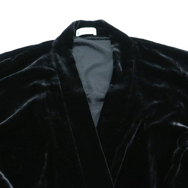 journal standard luxe ジャーナルスタンダード ラックス ガウン ブラック 黒 サイズ:FREE / 24秋冬 La Sensitive ベロア ロング ガウン / VELOURS LONG GAWN カーディガン ベルベット シルク / アウター 羽織り【レディース】【中古】【K4466】_4