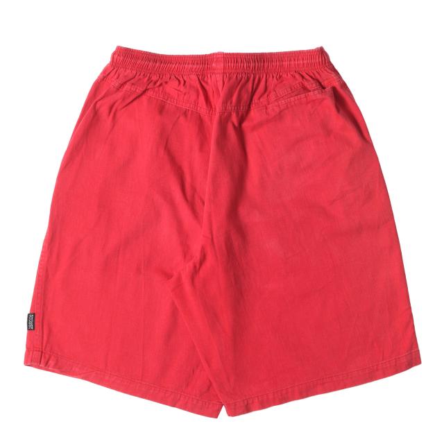STUSSY ステューシー パンツ サイズ:M / 00s コットンツイル イージーショーツ (USA製) / レッド / ボトムス ショートパンツ ズボン【メンズ】【中古】【K4464】 STUSSY ステューシー パンツ サイズ:M / 00s コットンツイル イージー