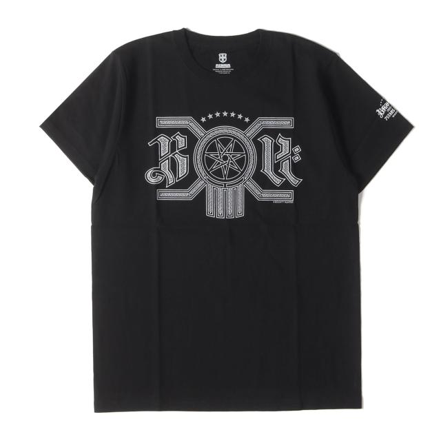 BOUNTY HUNTER バウンティーハンター Tシャツ サイズ:M / 20周年記念 BRAHMAN 7STARS DESIN クルーネック Tシャツ / ブラック 黒 / トップス カットソー 半袖 / コラボ バンドT【メンズ】【K4468】