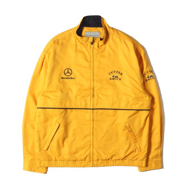 00s CUTTER&BUCK Mercedes-Benzモデル ベンチレーション フルジップ ジャケット イエロー サイズ:L 90s - 00s ヴィンテージ古着 Vintage Used アウター ブルゾン 上着【メンズ】【中古】【K4191】