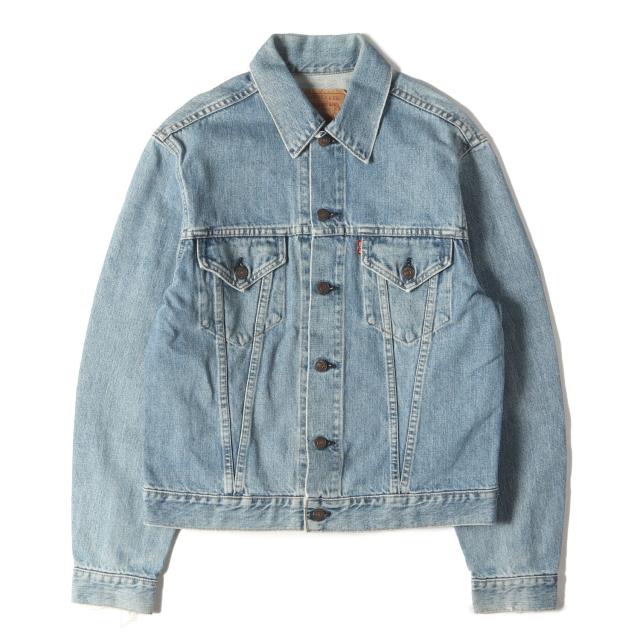 Levis リーバイス ジャケット サイズ:40 / 90s 71557 3rd Big E デニムジャケット / 日本製 Gジャン トラッカー / インディゴ / 90年代 ヴィンテージ 古着 / アウター ブルゾン 上着【メンズ】【中古】【K4470】