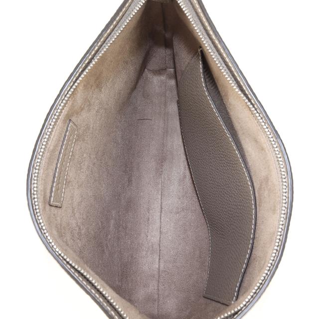 美品　ボナベンチュラ　スクエアポーチ　スモール　ブラック　シュリンクレザー BONAVENTURA ポーチ スクエアポーチ シュリンクレザー (スモール