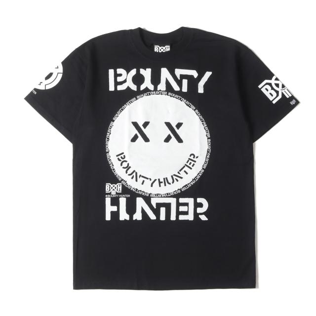 BOUNTY HUNTER バウンティーハンター Tシャツ サイズ:M / グラフィック プリント クルーネック Tシャツ / ブラック 黒 / トップス カットソー 半袖【メンズ】【K4471】