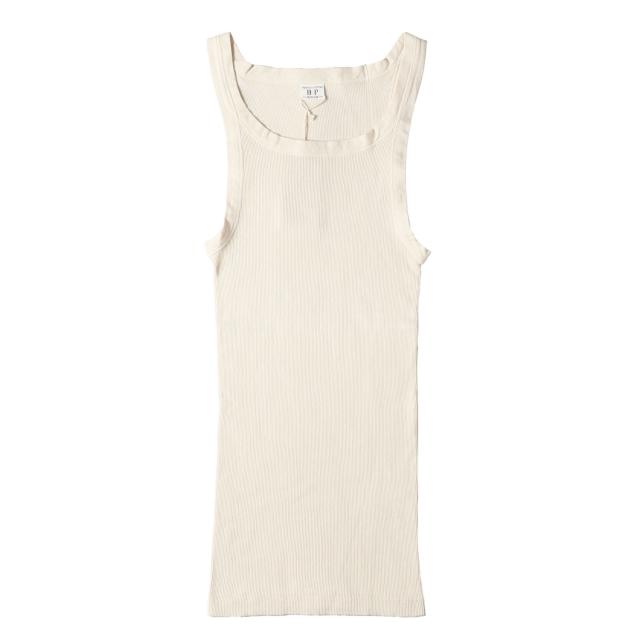 At LAST&CO アットラスト タンクトップ サイズ:M / BUTCHER PRODUCTS リブ タンクトップ (UNDER SHIRT) / オートミール / トップス カットソー【メンズ】【K4471】