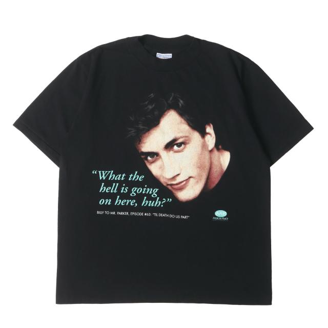 90s - 00s ヴィンテージ古着 Tシャツ サイズ:L / 90s ドラマ Melrose Place クルーネック Tシャツ (All Sportsボディ / USA製) / ブラック 黒 / トップス カットソー 半袖 / 90年代 【メンズ】【中古】【K4472】