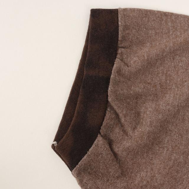 U.S.VINTAGE Tシャツ サイズ:M / 70s The Three Stooges / 三ばか大将 リンガー Tシャツ (Sportswearボディ / USA製) / 杢ブラウン / 70年代 ヴィンテージ 古着 / トップス カットソー 半袖【メンズ】【中古】【K4472】