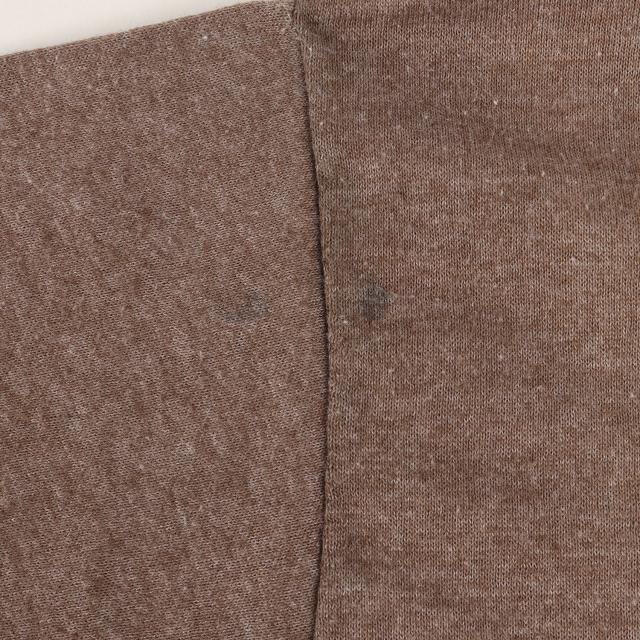 U.S.VINTAGE Tシャツ サイズ:M / 70s The Three Stooges / 三ばか大将 リンガー Tシャツ (Sportswearボディ / USA製) / 杢ブラウン / 70年代 ヴィンテージ 古着 / トップス カットソー 半袖【メンズ】【中古】【K4472】