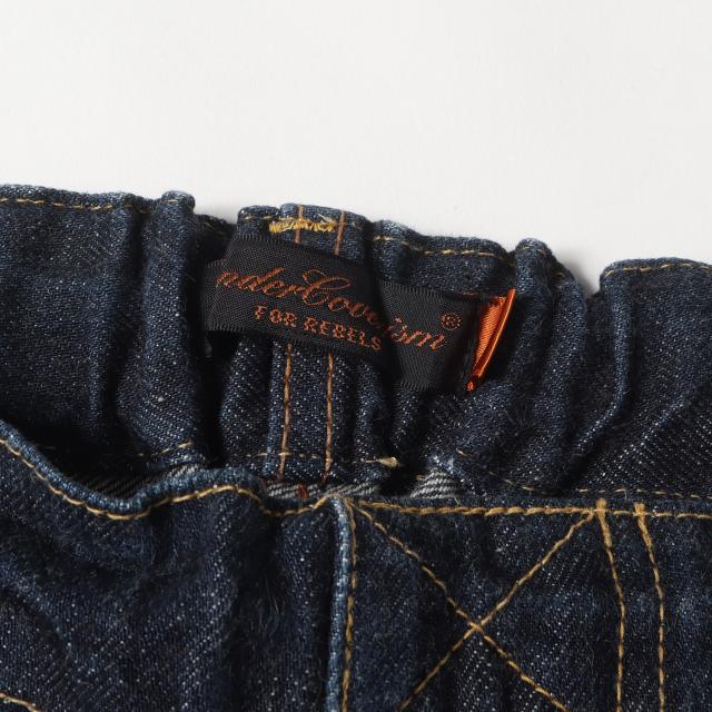 UNDERCOVER アンダーカバー パンツ サイズ:3 / 07SS purple期 バラ刺繍 イージー デニム ショート パンツ / インディゴ / ボトムス ショーツ【メンズ】【中古】【K4473】