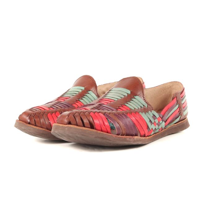 CHAMULA チャムラ サイズ:US9(27cm) / 24SS TOMORROWLAND 別注 レザー メッシュ スリッポン (Cancun 56-01-41-01016-K) / マルチカラー / シューズ 靴【メンズ】【中古】【K4473】 CHAMULA チャムラ サイズ:US9(27cm) / 24SS TOMORROWLAND 別注 レザー