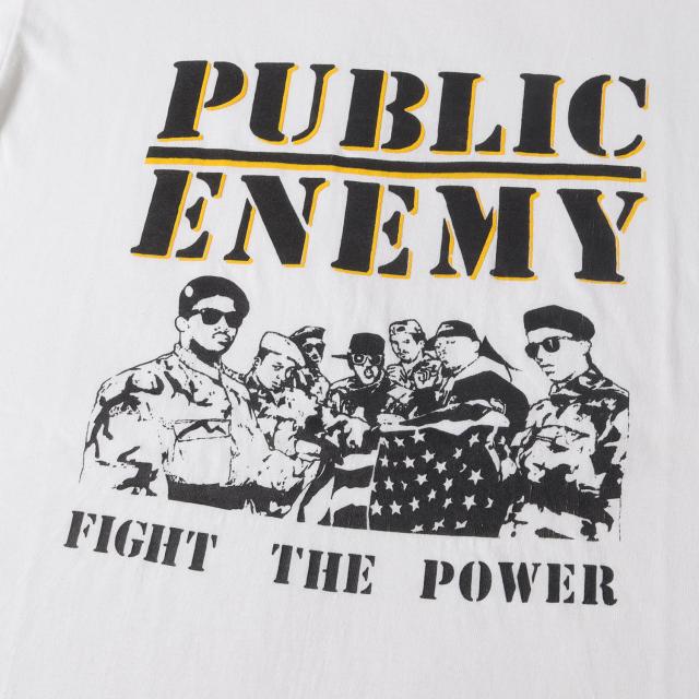 Vintage Music Item / 90s PUBLIC ENEMY FIGHT THE POWER Tシャツ (Stedmanボディ / USA製) / ホワイト 白 / サイズ:L / 80年代 ヴィンテージ 古着 / トップス カットソー 半袖【メンズ】【中古】【K4474】_3