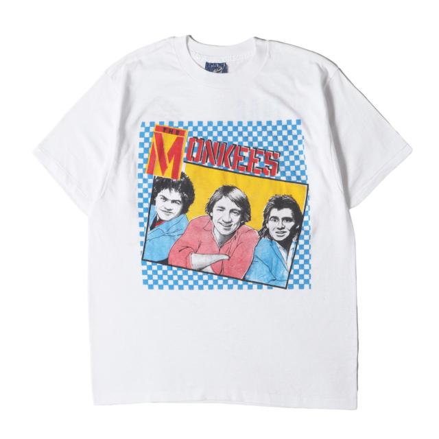 Vintage Music Item / 80s The Monkees Concert Tour Tシャツ (SNEAKERSボディ / USA製) / ホワイト 白 / サイズ:L / 80年代 ヴィンテージ 古着 / トップス カットソー 半袖【メンズ】【中古】【K4474】