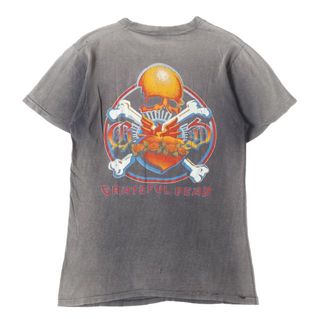 Vintage Music Item / 80s Grateful Dead Golden Gate Bridge 両面プリント Tシャツ (USA製) / ブラック 黒 / サイズ:詳細参照(M-L位) / 80年代 ヴィンテージ 古着 / トップス カットソー 半袖【メンズ】【中古】【K4474】