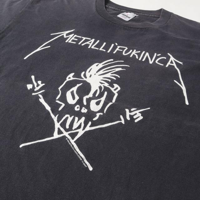 Vintage Music Item 90s METALLICA METALLI FUKIN CA Tシャツ (Murinaボディ / USA製) / ブラック 黒 / サイズ:XL / 90年代 ヴィンテージ 古着 / トップス カットソー 半袖【メンズ】【中古】【K4474】_3