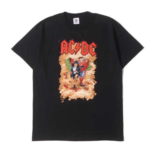 Vintage Music Item 90s AC/DC NO BULL Tシャツ (DELTAボディ / USA製) / ブラック 黒 / サイズ:L / 90年代 ヴィンテージ 古着 / トップス カットソー 半袖【メンズ】【中古】【K4474】