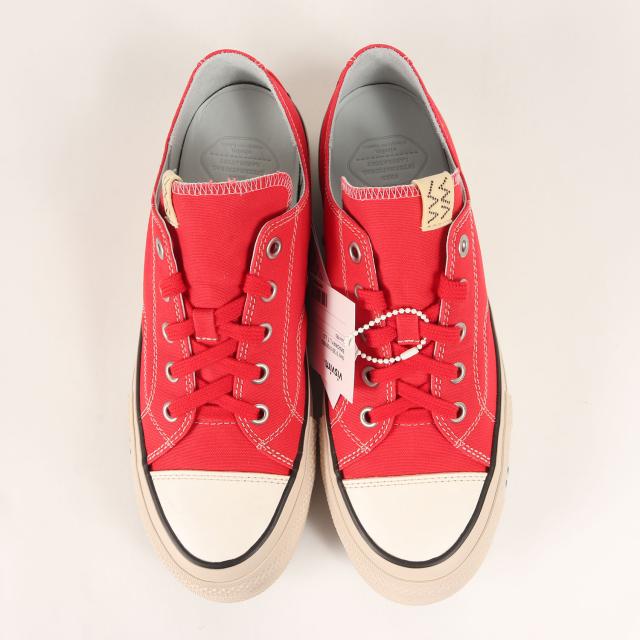 visvim ビズビム サイズ:US8.5(26.5cm) / 25SS SKAGWAY L.T. LO / スカグウェイ ロー / キャンバス / レッド / ローカット スニーカー シューズ 靴【メンズ】【K4476】