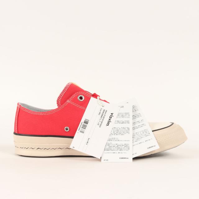 visvim ビズビム サイズ:US8.5(26.5cm) / 25SS SKAGWAY L.T. LO / スカグウェイ ロー / キャンバス / レッド / ローカット スニーカー シューズ 靴【メンズ】【K4476】