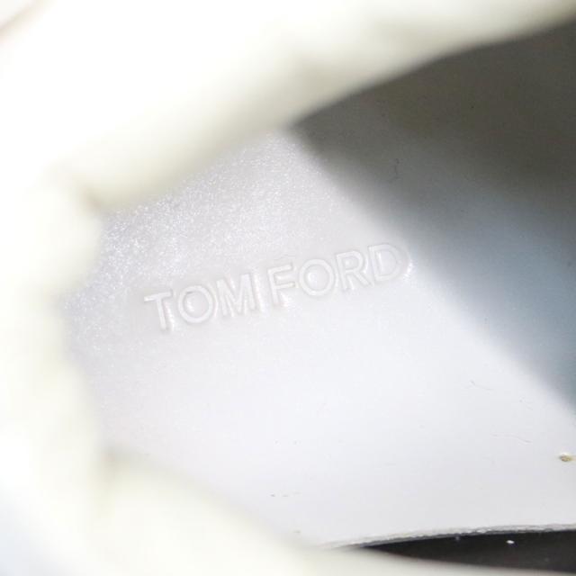 TOM FORD トムフォード スニーカー オフホワイト 白 サイズ:37 1/2 24.5cm / レザー ハイカット スニーカー / レースアップ ロゴ / シューズ 靴 / イタリア製【レディース】【中古】【新品同様】【K4476】