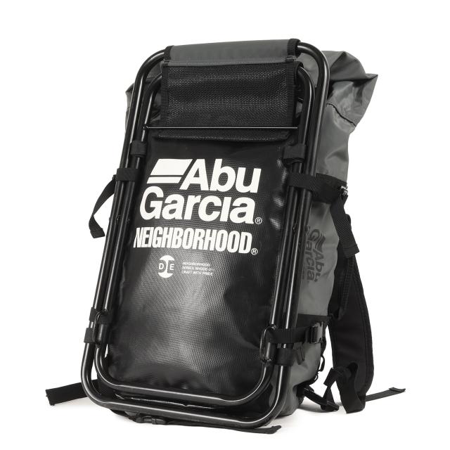 NEIGHBORHOOD ネイバーフッド バッグ / 21SS AbuGarcia 折りたたみチェア付き ダッフル型 バックパック (NHAB . BASE DUFFLE / P-LUGGAGE) / ブラック 黒 / ブランド カバン【メンズ】【中古】【K4477】 バックパック・リュック