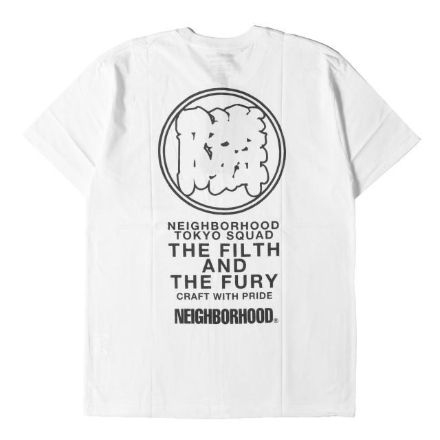 NEIGHBORHOOD ネイバーフッド Tシャツ サイズ:M / 隣ロゴ クルーネック Tシャツ (BANTEN / C-TEE) / ホワイト 白 / トップス カットソー 半袖【メンズ】【K4478】