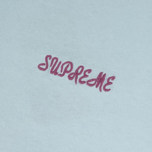 Supreme シュプリーム Tシャツ サイズ:XL / 22SS ハンドスタイルロゴ刺繍 ウォッシュド Tシャツ (Washed Handstyle S/S Top) / ブルー / トップス カットソー 半袖【メンズ】【中古】【美品】【K4479】