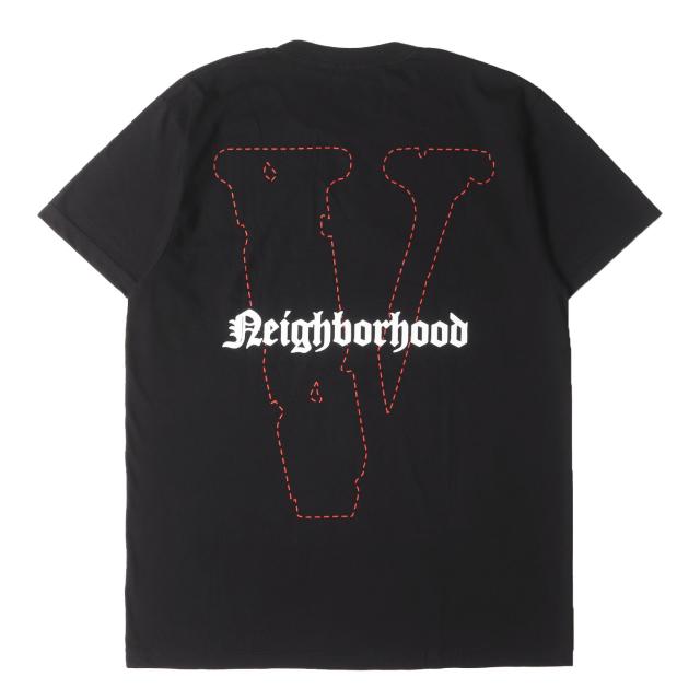 NEIGHBORHOOD ブラック Tシャツ Lサイズ NEIGHBORHOOD ネイバーフッド Tシャツ サイズ:L / VLONE スカル