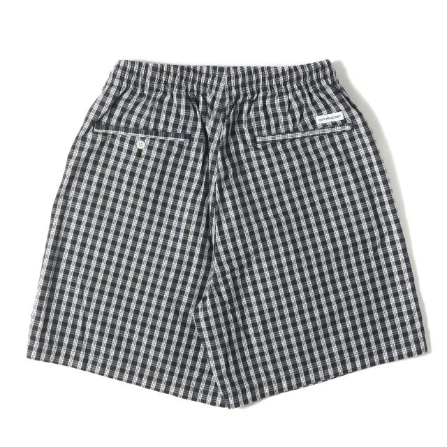 COOTIE クーティー パンツ サイズ:M / 24SS ドビーチェック イージーショート パンツ (Dobby Check Easy Shorts) / ブラック ホワイト 黒白 / ボトムス ショートパンツ ズボン【メンズ】【中古】【K4480】_1
