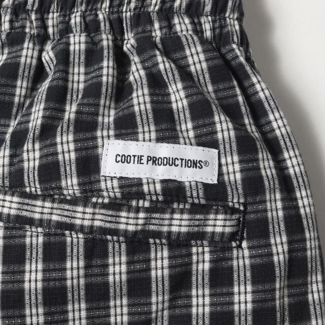 COOTIE クーティー パンツ サイズ:M / 24SS ドビーチェック イージーショート パンツ (Dobby Check Easy Shorts) / ブラック ホワイト 黒白 / ボトムス ショートパンツ ズボン【メンズ】【中古】【K4480】_3