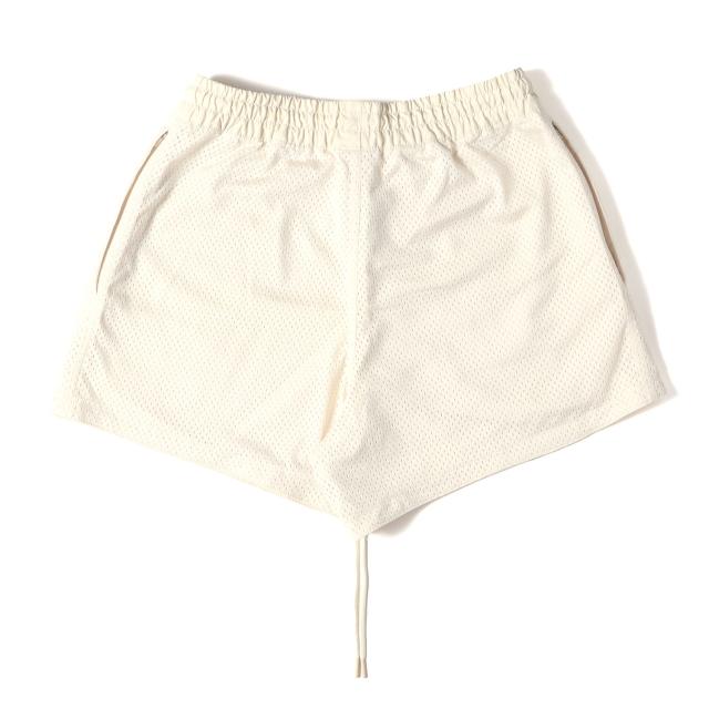 FEAR OF GOD フィアオブゴッド パンツ サイズ:M / 20AW NIKE NBA メッシュ バスケショーツ (NRG W BASKETBALLS SHORT) / ライトクリーム / ボトムス ショートパンツ / コラボ【メンズ】【中古】【美品】【K4480】_1