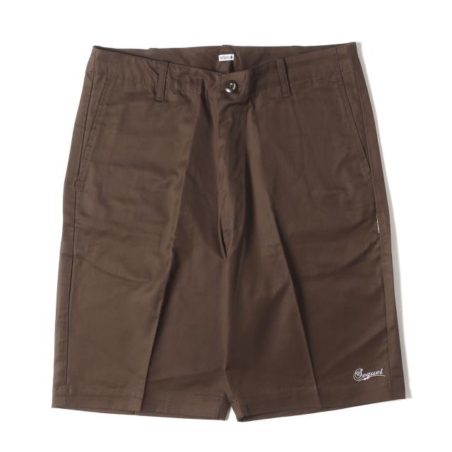 SEQUEL シークエル パンツ サイズ:L / 24SS ロゴ刺繍 チノショーツ (CHINO SHORTS TYPE-S) / ブラウン / ボトムス ショートパンツ ズボン【メンズ】【K4480】