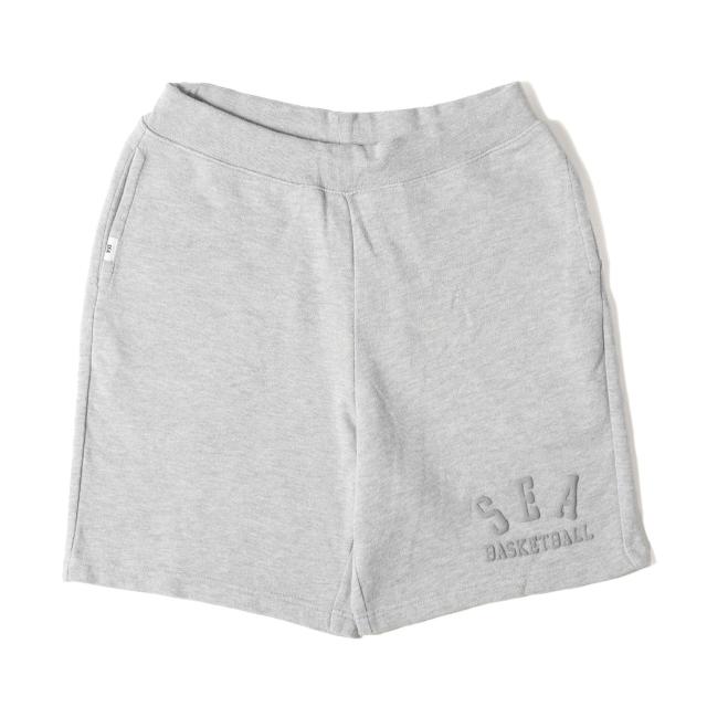 WIND AND SEA ウィンダンシー パンツ サイズ:M / 発泡プリント スウェット ショーツ / ヘザーグレー / ボトムス ショートパンツ ズボン【メンズ】【中古】【K4480】