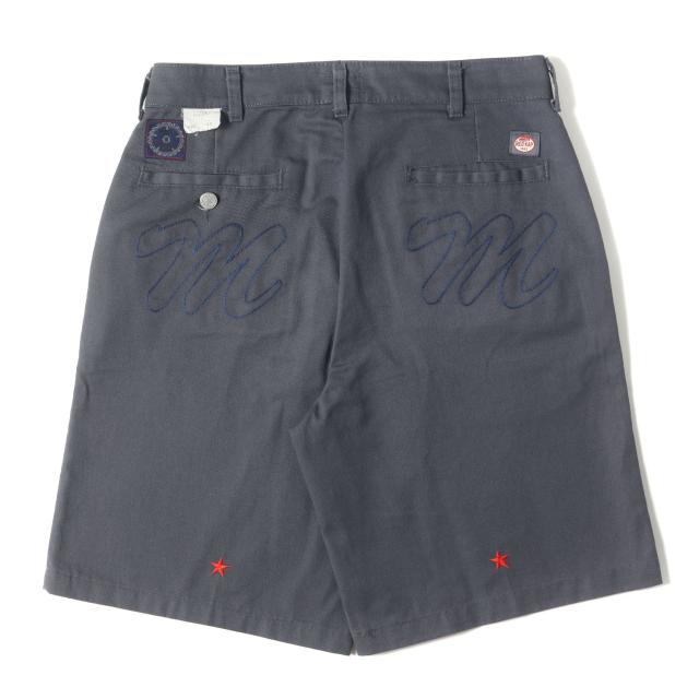 M&M エムアンドエム パンツ サイズ:M / ロゴ刺繍 T/Cツイル ワーク