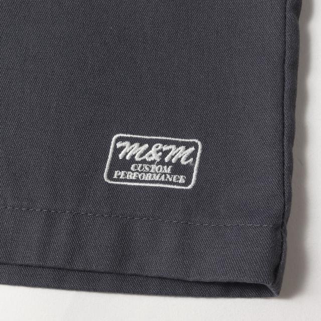 M&M エムアンドエム パンツ サイズ:M / ロゴ刺繍 T/Cツイル ワーク