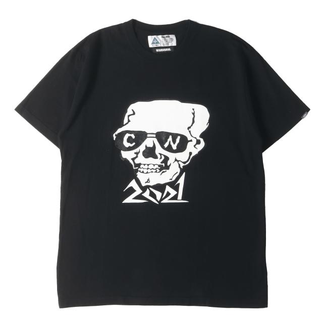 CHALLENGER チャレンジャー Tシャツ サイズ:XL / 21AW NEIGHBORHOOD スカル グラフィック クルーネック Tシャツ (2021 SKULL TEE) / ブラック 黒 / トップス カットソー 半袖【メンズ】【中古】【美品】【K4481】