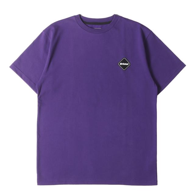 F.C.Real Bristol エフシーレアルブリストル Tシャツ サイズ:S / 23AW ナンバリングロゴ クルーネック Tシャツ (50 LETTERED EMBLEM TEE) / パープル / トップス カットソー 半袖【メンズ】【中古】【K4481】