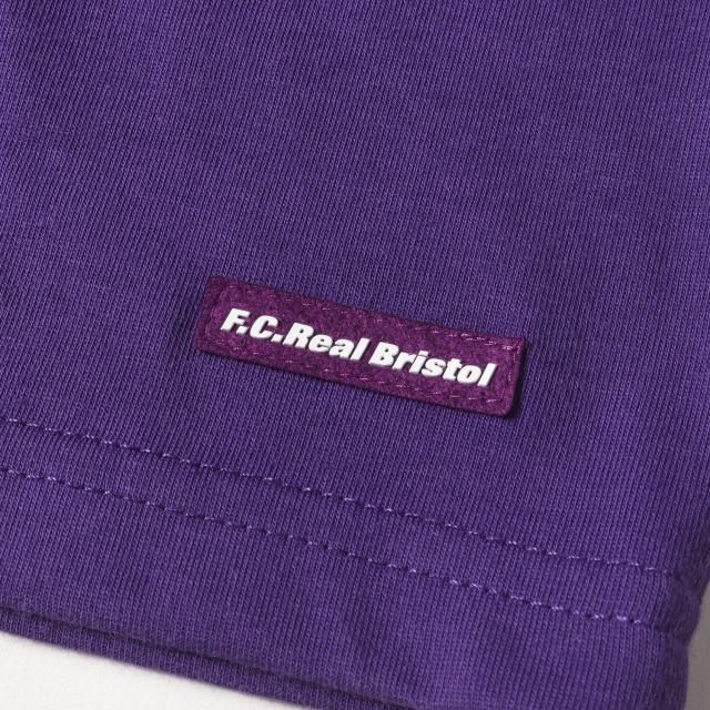 F.C.Real Bristol エフシーレアルブリストル Tシャツ サイズ:S / 23AW ナンバリングロゴ クルーネック Tシャツ (50 LETTERED EMBLEM TEE) / パープル / トップス カットソー 半袖【メンズ】【中古】【K4481】