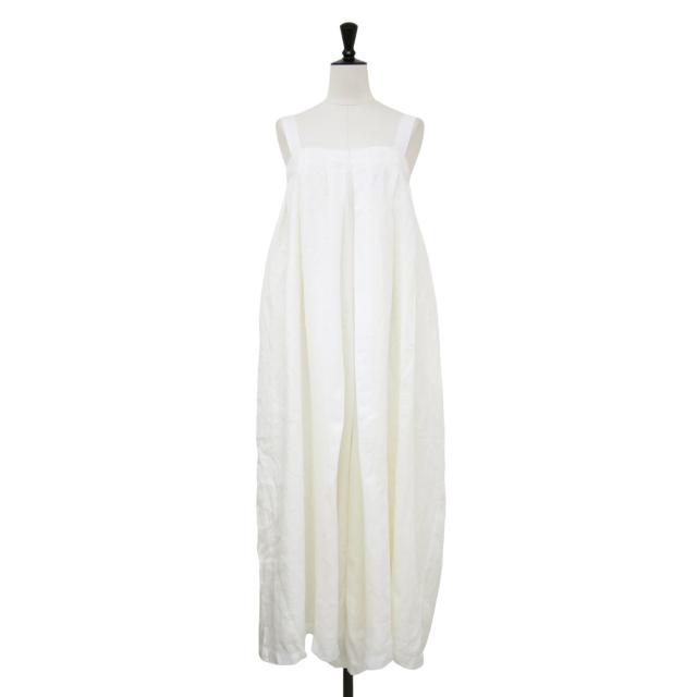 TODAYFUL トゥデイフル サロペット ホワイト 白 サイズ:36 S / リネン ワイド サロペット / オールインワン ギャザー ボリュ—ム / ボトムス【レディース】【中古】【K4483】