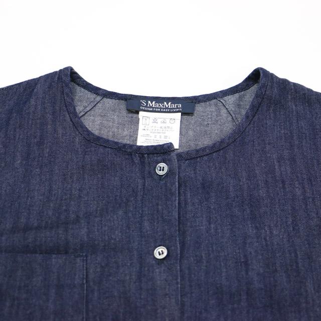 S Max Mara エス マックスマーラ シャツ インディゴ サイズ:36 S  