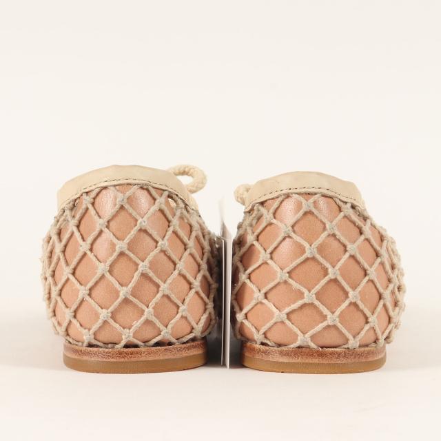 visvim ビズビム サイズ:WMNS US6(23.0cm) / 21SS NORA CROCHET-FOLK W / メッシュ フラットシューズ ノラ クロケット / メッシュ フラットシューズ / アイボリー / ブランド 靴【レディース】【K4484】