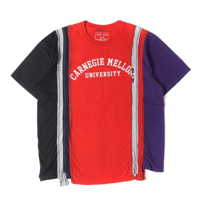 NEEDLES ニードルズ Tシャツ サイズ:ONE SIZE / 24SS ヴィンテージ リメイク ワンオフ Tシャツ (7 Cuts Wide Tee OT310) / Rebuild by Needles / マルチカラー / トップス カットソー 半袖【メンズ】【中古】【美品】【K4484】