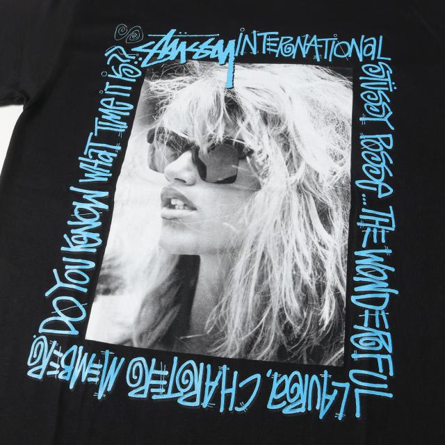 STUSSY ステューシー Tシャツ サイズ:M / 00s ローラ フォト クルーネック Tシャツ (S/S LAURA TEE) / ブラック 黒 / トップス カットソー 半袖【メンズ】【K4485】_3