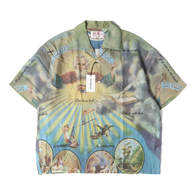 COOTIE クーティー シャツ サイズ:48(XXXL) / 24SS Aloha Blossom レーヨン アロハシャツ (RAZA SHORT SLEEVE COLOR) / グリーン系 / トップス ハワイアン カジュアルシャツ 半袖【メンズ】【K4485】