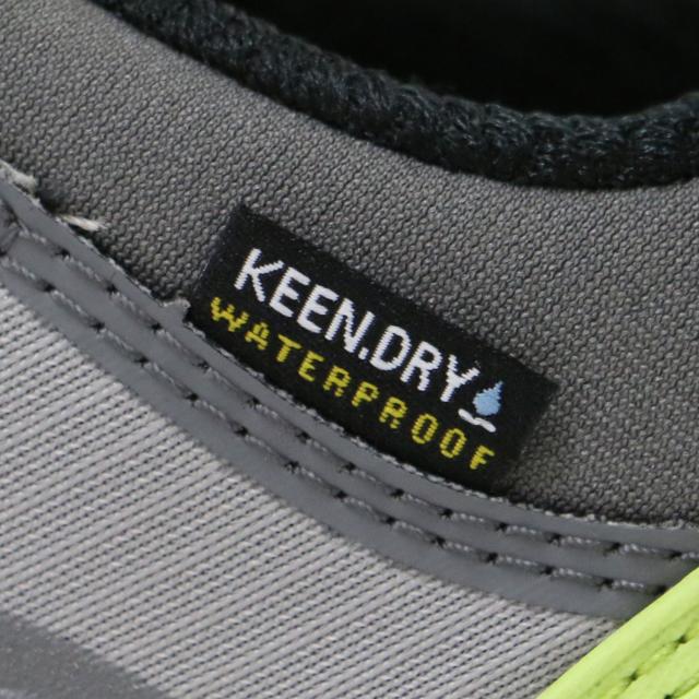 KEEN キーン スニーカー グレー イエロー サイズ:US7.5(24.5cm) / テンポフレックス ウォータープルーフ / TEMPO FLEX WP / トレッキングシューズ / ローカット レースアップ スニーカー シューズ 靴【レディース】【中古】【K4485】
