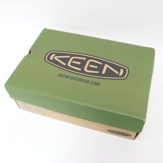 KEEN キーン スニーカー グレー イエロー サイズ:US7.5(24.5cm) / テンポフレックス ウォータープルーフ / TEMPO FLEX WP / トレッキングシューズ / ローカット レースアップ スニーカー シューズ 靴【レディース】【中古】【K4485】