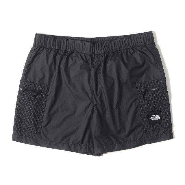 THE NORTH FACE ノースフェイス パンツ サイズ:L / 23SS US企画 リップストップ ポケット カーゴ ウォーターショーツ (Convn Erkek Short) / ブラック 黒 / ボトムス ショートパンツ【メンズ】【中古】【美品】【K4486】