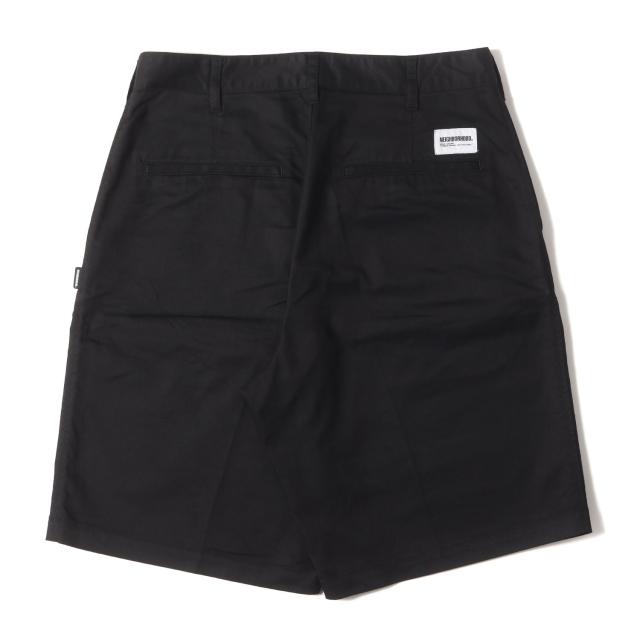 NEIGHBORHOOD ネイバーフッド パンツ サイズ:L / 24SS ツイル ワーク ショーツ (WORK SHORT PANTS) / ブラック 黒 / ボトムス ショートパンツ ズボン【メンズ】【中古】【美品】【K4487】 NEIGHBORHOOD ネイバーフッド パンツ サイズ:L / 24SS ツイル ワーク