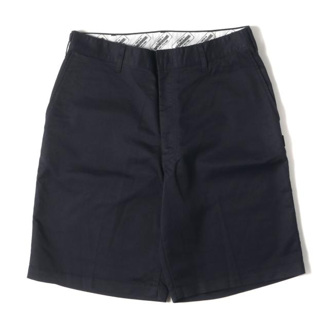 NEIGHBORHOOD ネイバーフッド パンツ サイズ:L / 24SS ツイル ワークショーツ (WORK SHORT PANTS) / ネイビー 紺 / ボトムス ショートパンツ【メンズ】【中古】【K4487】