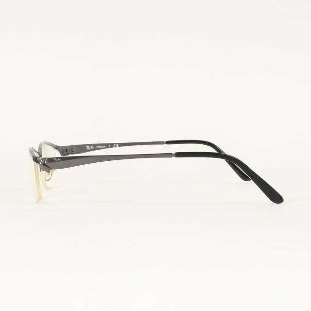 Ray Ban レイバン チタニウムフレーム ハーフリム サングラス (RB8723D 1026) ポリッシュ / ガンメタルフレーム クリアレンズ / 55□18-145 / ブランド 眼鏡【メンズ】【中古】【K4487】_1