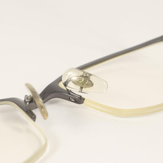 Ray Ban レイバン チタニウムフレーム ハーフリム サングラス (RB8723D 1026) ポリッシュ / ガンメタルフレーム クリアレンズ / 55□18-145 / ブランド 眼鏡【メンズ】【中古】【K4487】_5